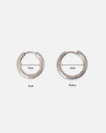 Creolen Silber Edelstahl Wasserfest Grössen