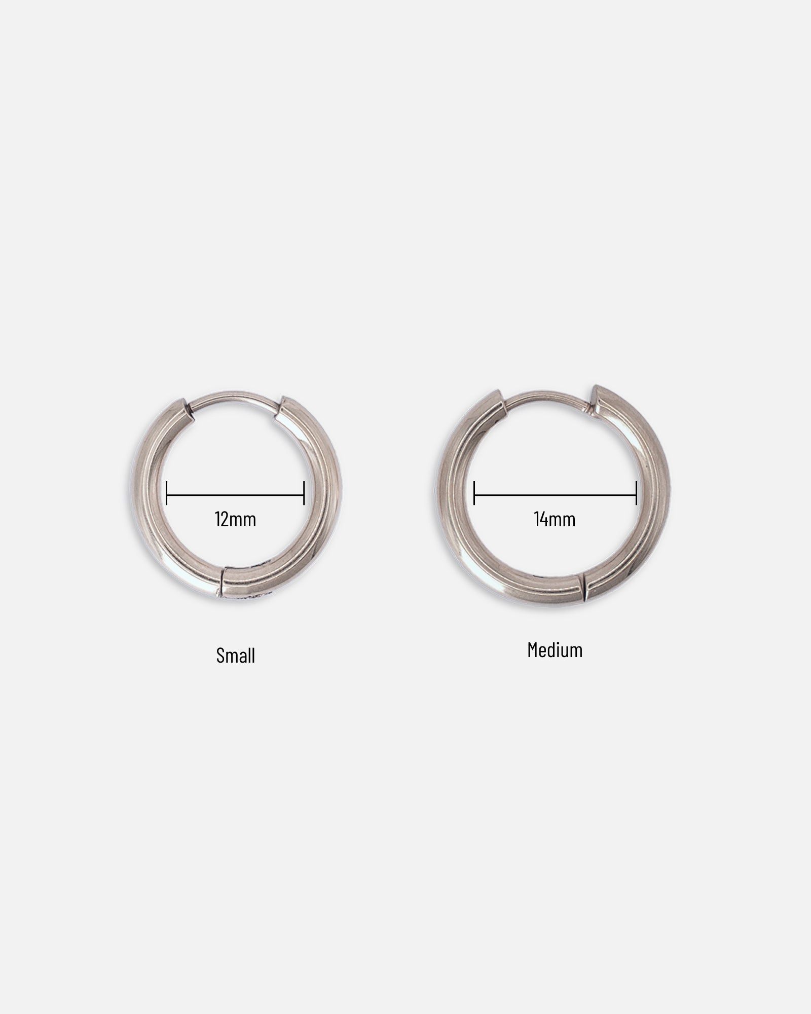 Creolen Silber Edelstahl Wasserfest Grössen