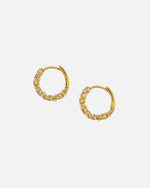 Mira Pearl Hoops Gold aus 18K vergoldetem Edelstahl mit feinen Kunstperlen
