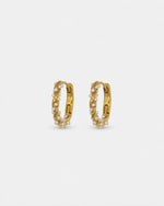 Mira Pearl Hoops Gold aus 18K vergoldetem Edelstahl mit feinen Kunstperlen