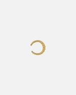Earcuff gerippt Gold wasserfest