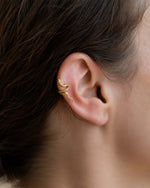 Goldener Snake Ear Cuff ohne Ohrloch tragbar von KOHO