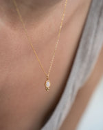 Halskette Gold Wasserfest mit Tropfen