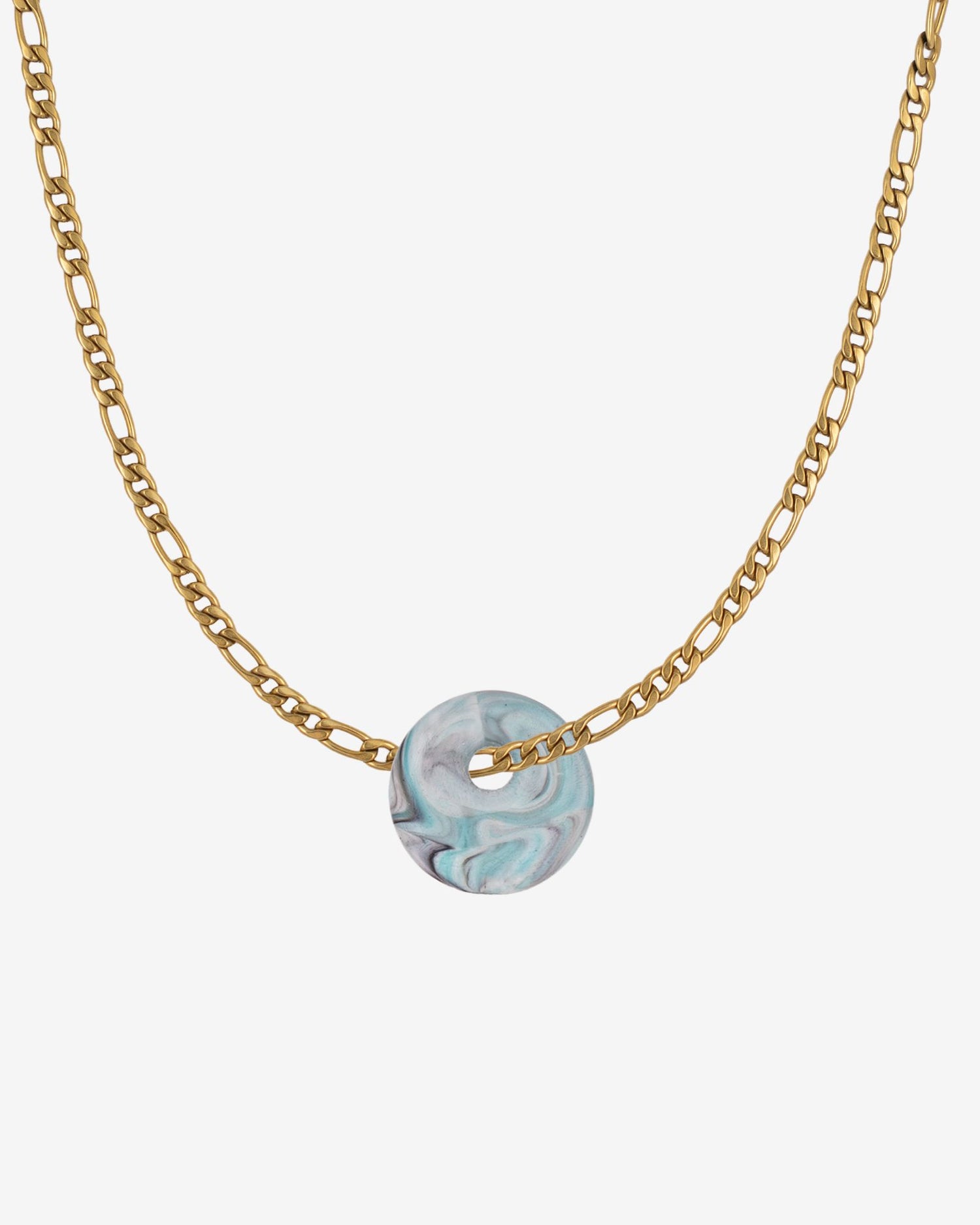 KOHO Halskette Figaro Look Kaori Charm Anhänger aus Meeresplastik