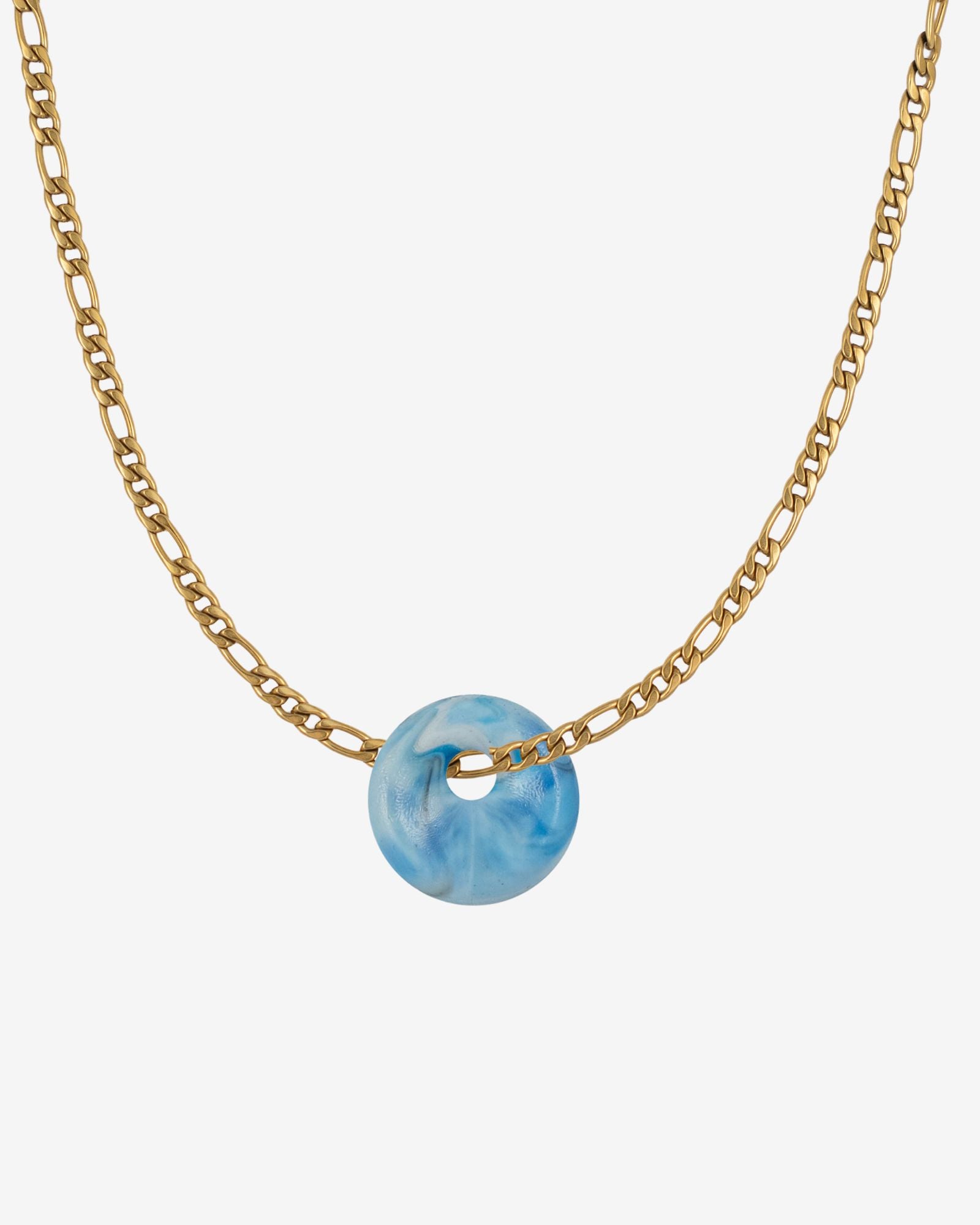 KOHO Halskette Figaro Look Kaori Charm Anhänger aus Meeresplastik