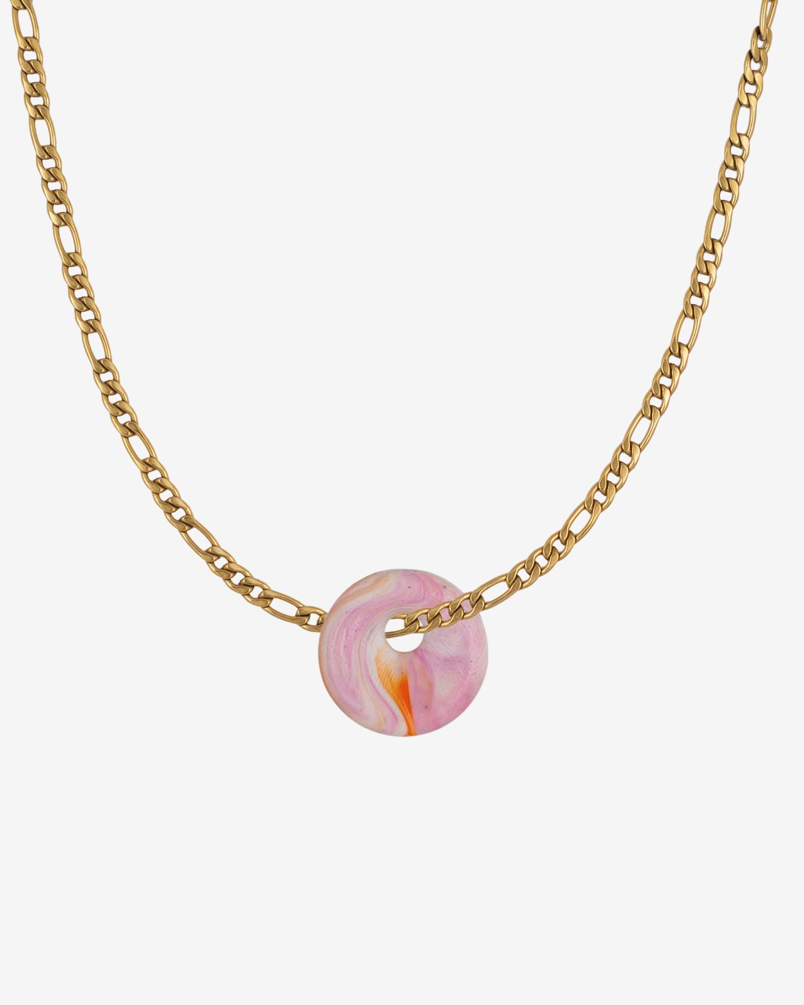 KOHO Halskette Figaro Look Kaori Charm Anhänger aus Meeresplastik
