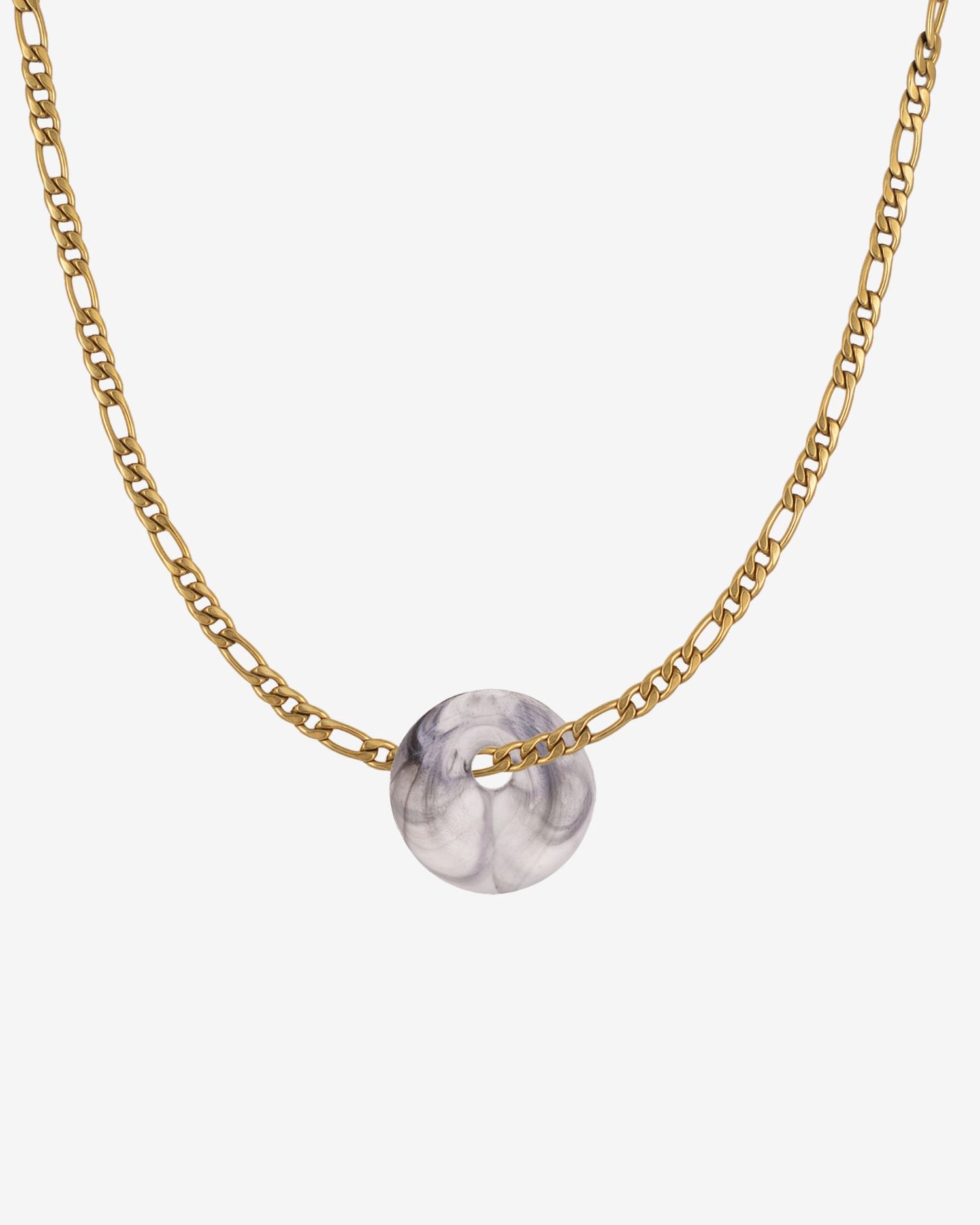 KOHO Halskette Figaro Look Kaori Charm Anhänger aus Meeresplastik