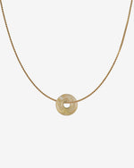KOHO Halskette Fine Look Mali Charm goldener Anhänger aus Meeresplastik