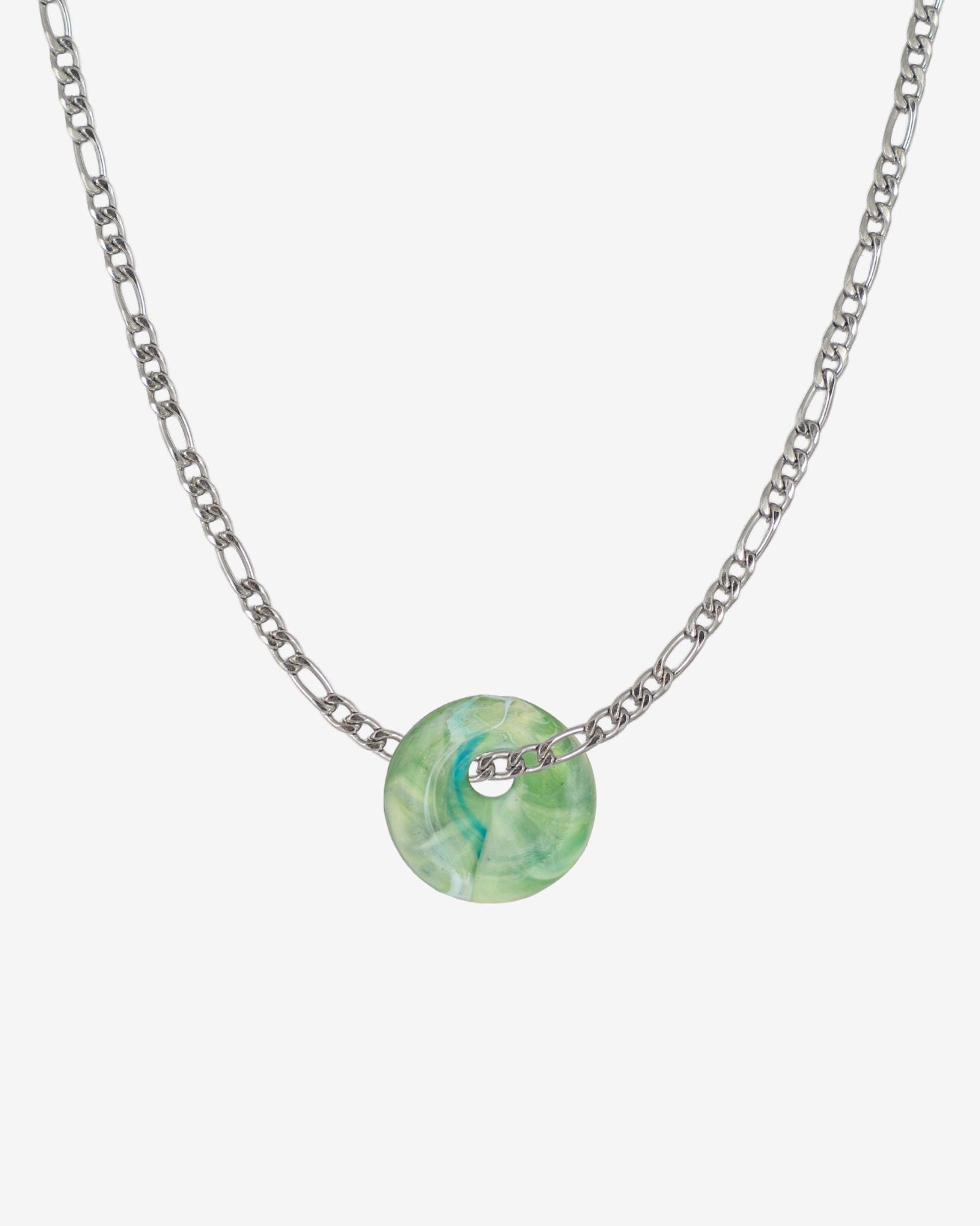 KOHO Halskette Figaro Look Kaori Charm Anhänger aus Meeresplastik