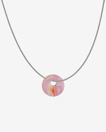 KOHO Halskette Fine Look Kaori Charm rosa Anhänger aus Meeresplastik