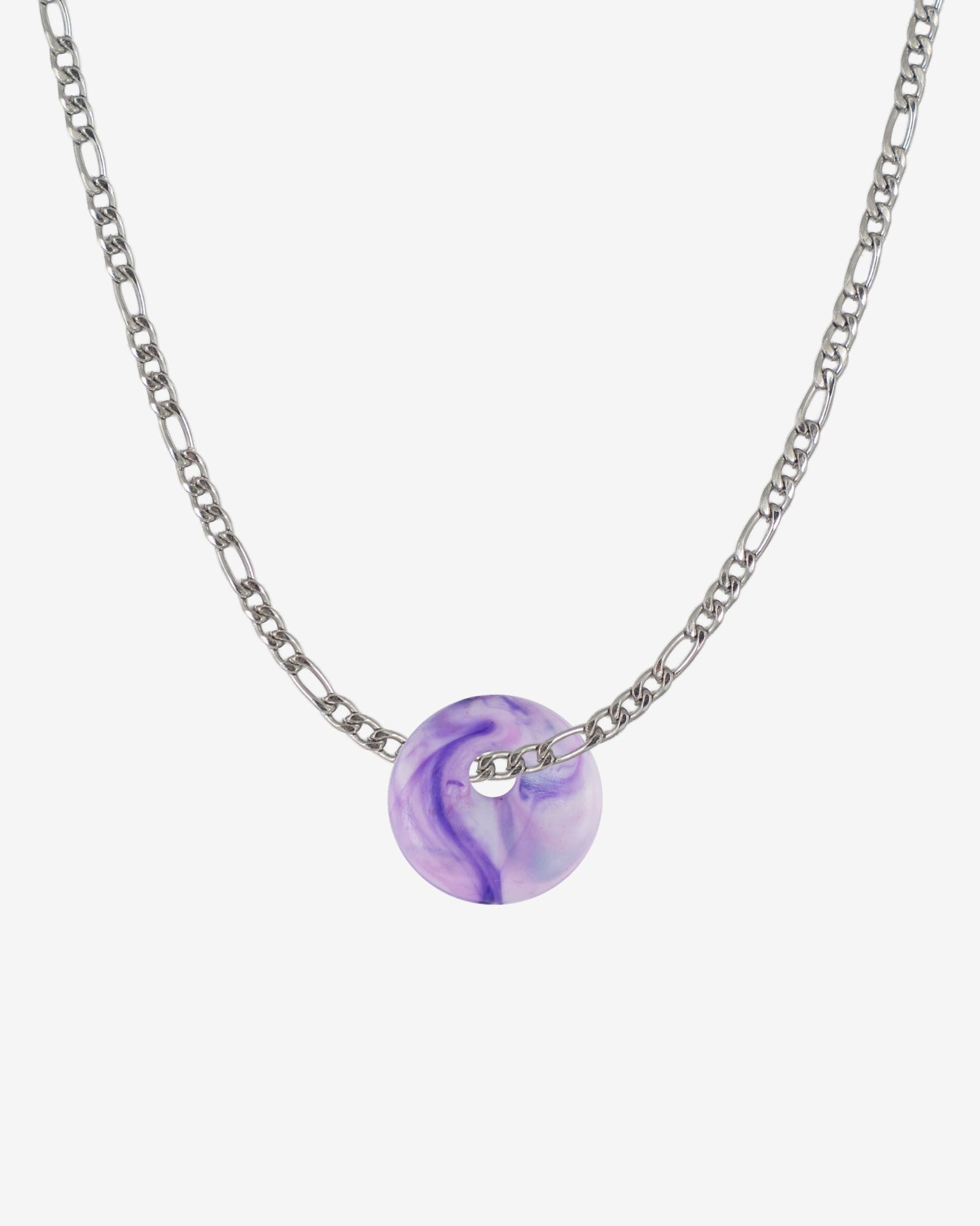 KOHO Halskette Kaori mit lilafarbenem Charm aus recyceltem Meeresplastik