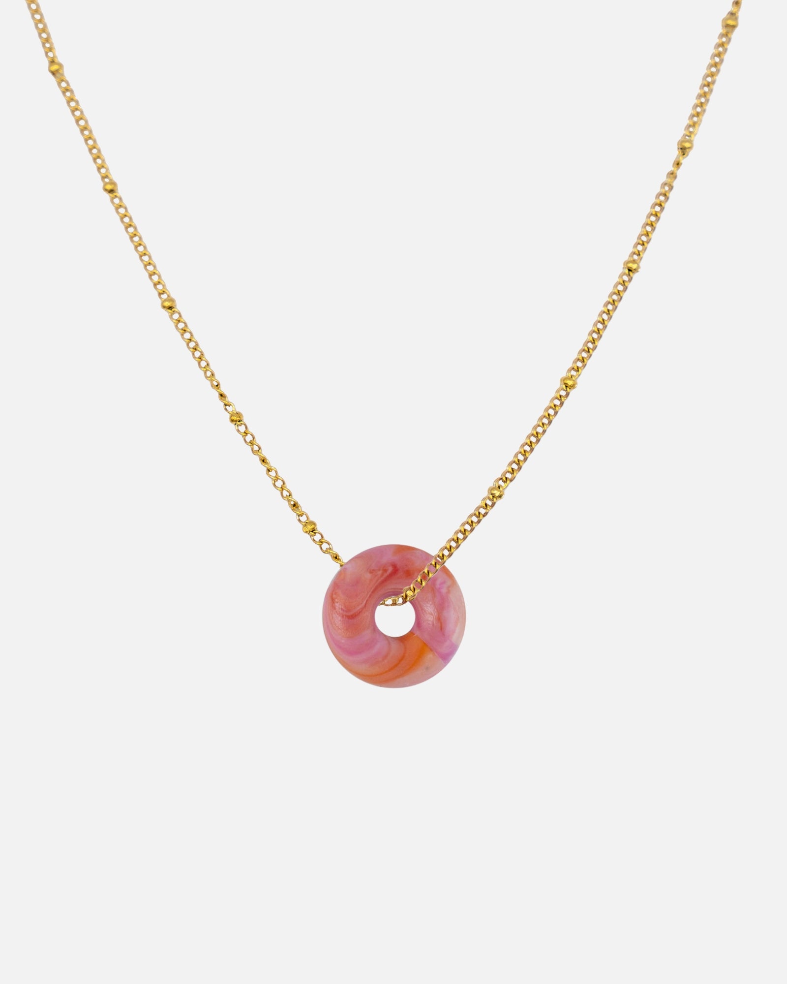 KOHO Gold Halskette Mali Sunset Blush