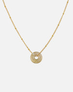 KOHO Halskette Gold mit goldenem Mali Charm Anhänger aus Meeresplastik