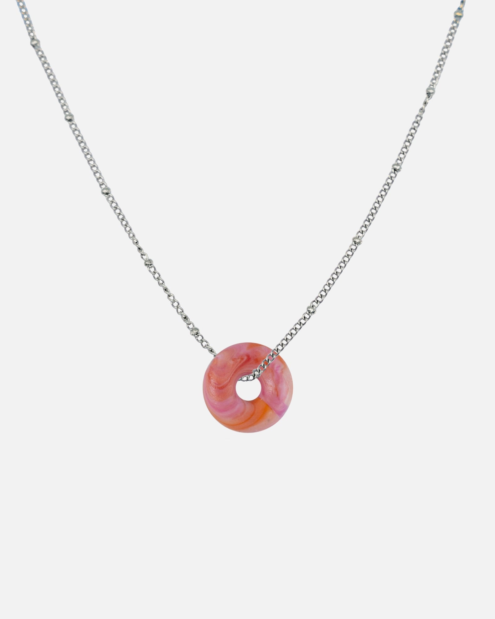 KOHO Silber Halskette Mali Sunset Blush