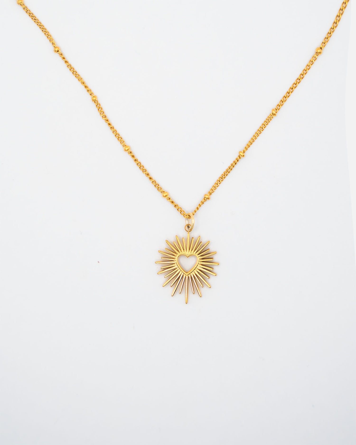 Halskette vergoldet mit Herz Anhänger