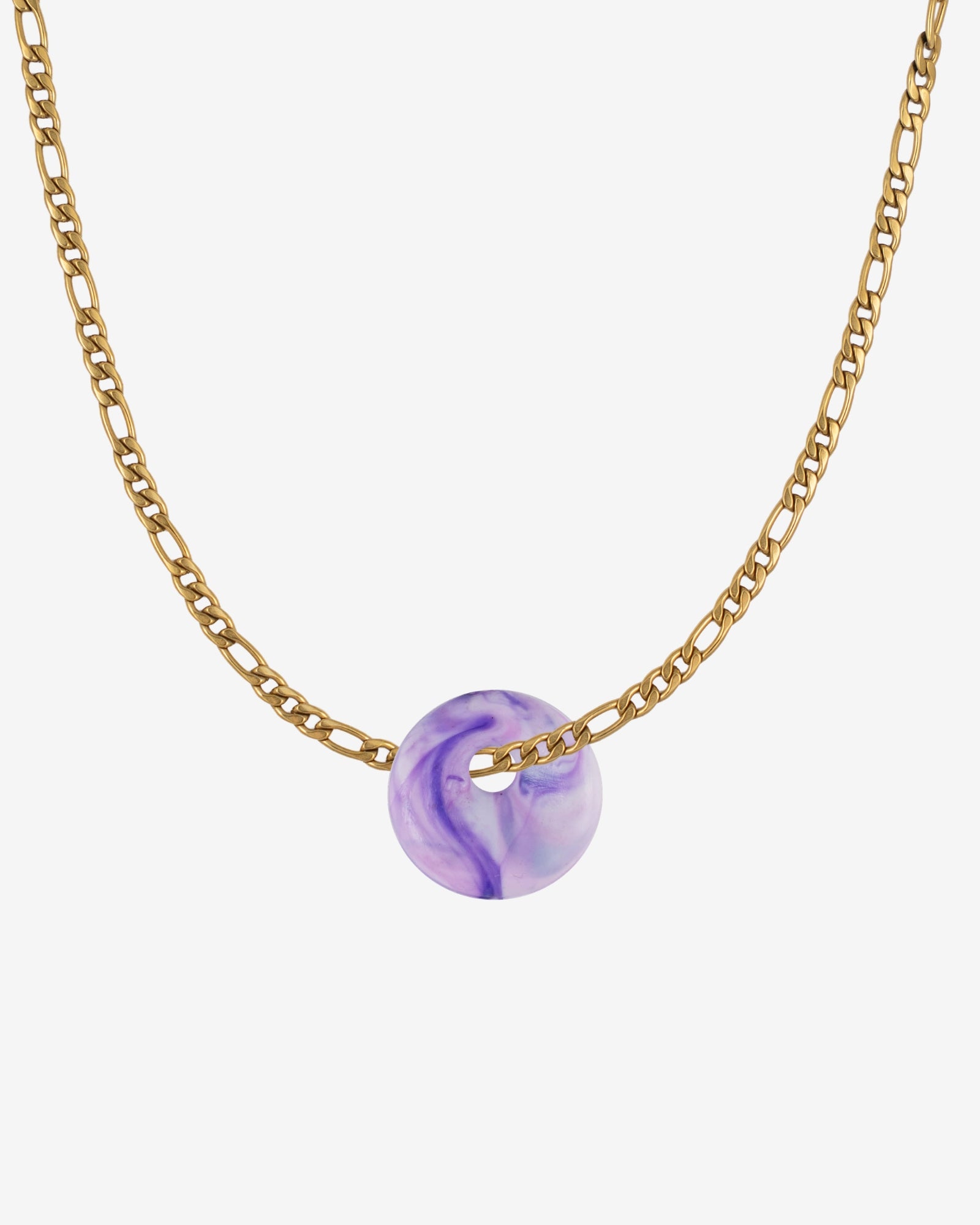 KOHO Halskette Kaori mit lilafarbenem Charm aus recyceltem Meeresplastik