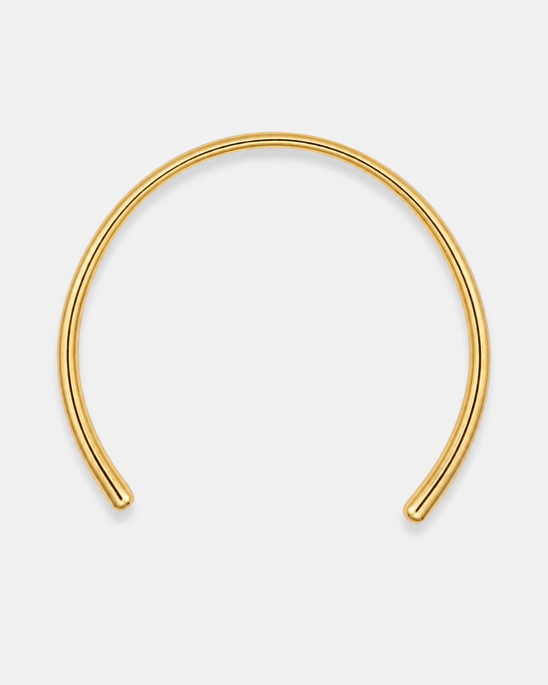 Linea Choker minimalistischer Halsreif in Gold aus Edelstahl