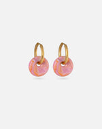 KOHO Gold Creolen Wasserfest Kaori Sunset Blush