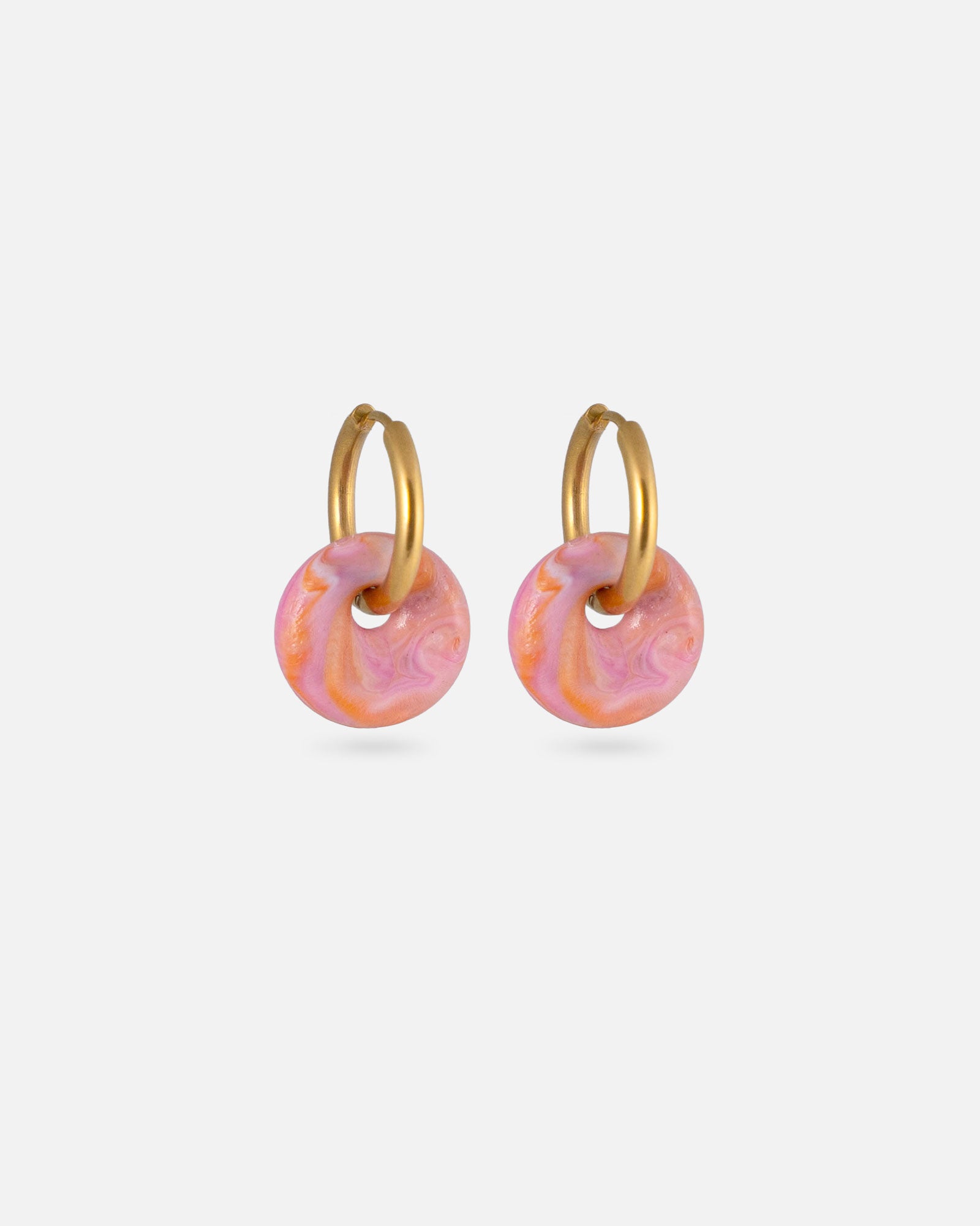 KOHO Gold Creolen Wasserfest Kaori Sunset Blush