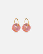 KOHO Hoops Gold mit Kaori Charms Sunset Blush