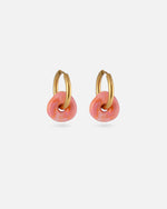 KOHO Gold Creolen Wasserfest Lamai Sunset Blush