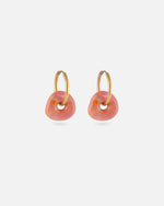 KOHO Gold Creolen Wasserfest Lamai Sunset Blush