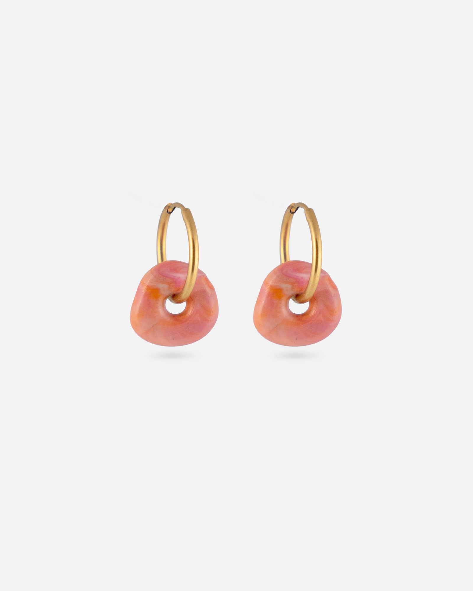 KOHO Gold Creolen Wasserfest Lamai Sunset Blush
