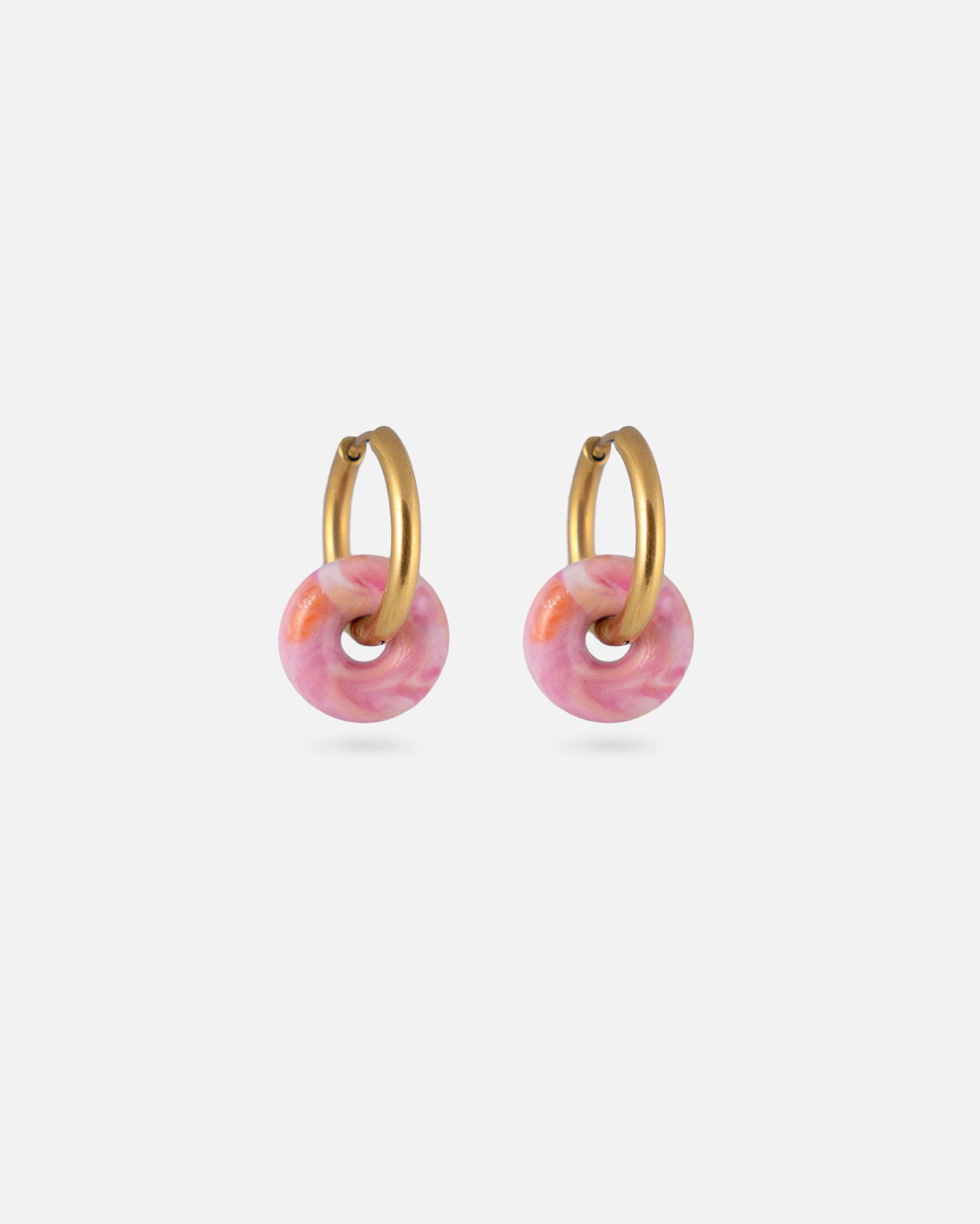 KOHO Gold Creolen Wasserfest Noa Sunset Blush