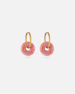 KOHO Gold Creolen Wasserfest Mali Sunset Blush