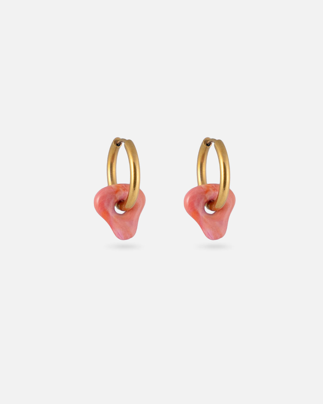 KOHO Gold Creolen Wasserfest Nalea Sunset Blush