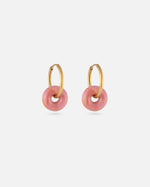 KOHO Gold Creolen Wasserfest Noa Sunset Blush