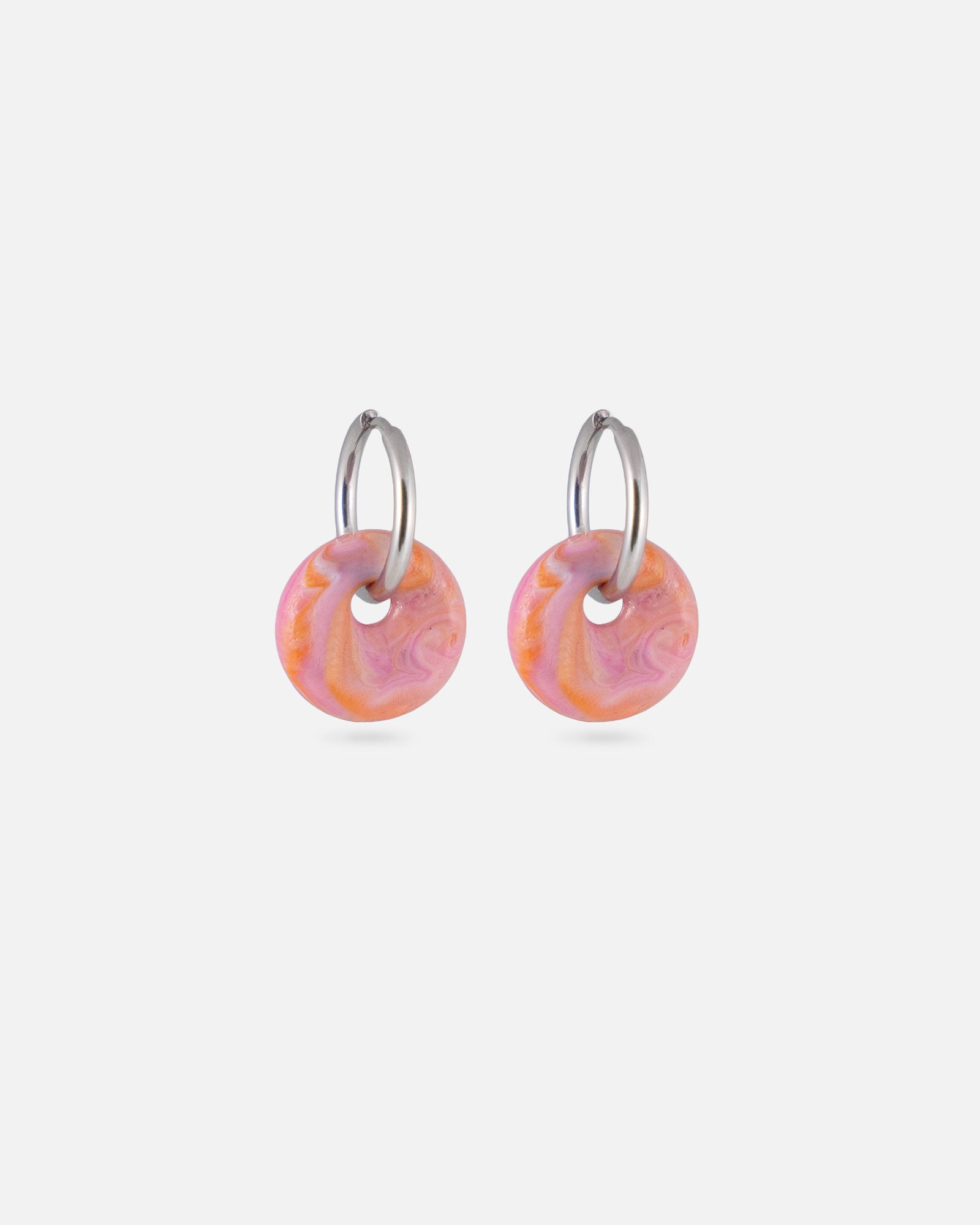 KOHO Silber Creolen Wasserfest Kaori Sunset Blush