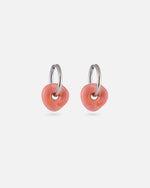 KOHO Silber Creolen Wasserfest Lamai Sunset Blush
