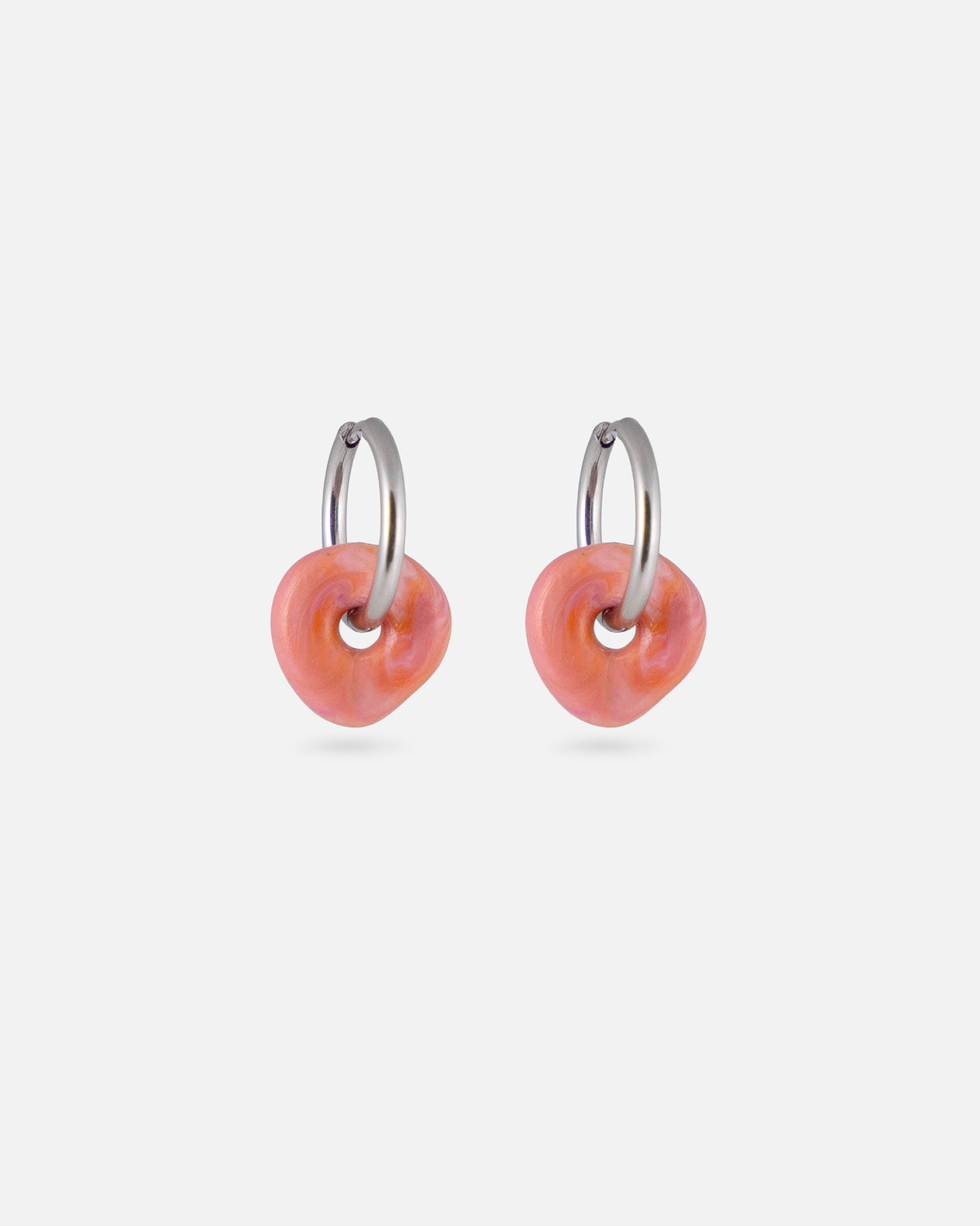 KOHO Silber Creolen Wasserfest Lamai Sunset Blush