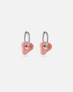 KOHO Silber Creolen Wasserfest Nalea Sunset Blush