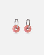 KOHO Silber Creolen Wasserfest Noa Sunset Blush