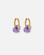 KOHO Hoops Anura mit lilafarbenen Charms aus recyceltem Meeresplastik