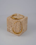 Kailani Hoops Gold offene Ohrringe aus 18K vergoldetem Edelstahl mit geschwungener Form