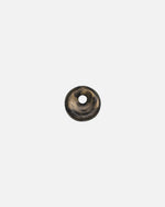 KOHO Kaori Charm in Golden Shores, grosse runde Form mit schwarz-goldener Marmorierung