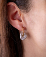 Kreolen mit austauschbarem Charm aus recyceltem Meeresplastik von KOHO Schmuck