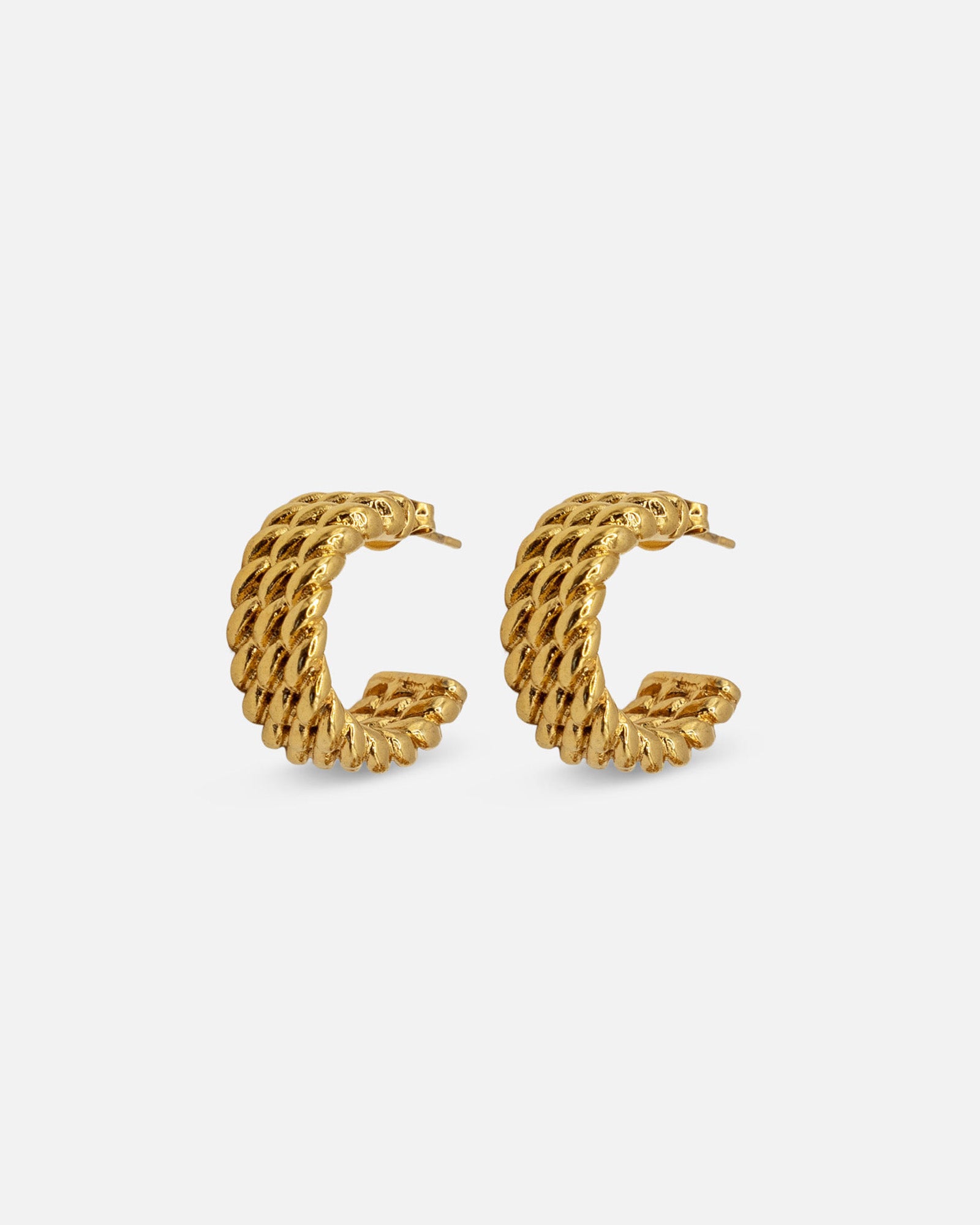 Bold Statement Hoops Gold in Seiloptik