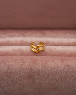 Earcuff Gold wellenform wasserfest