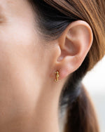 Ohrstecker Mini Seahorse Gold aus 18K vergoldetem Edelstahl mit Seepferdchen-Design