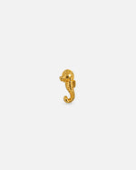 Ohrstecker Mini Seahorse Gold aus 18K vergoldetem Edelstahl mit Seepferdchen-Design