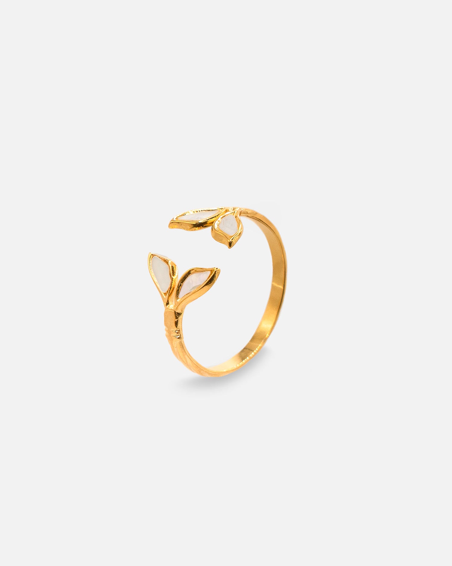 Ring Kaia mit Walflossen Gold und Wasserfest