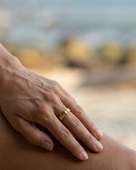 Ring Seaside mit kleinen muscheln Gold