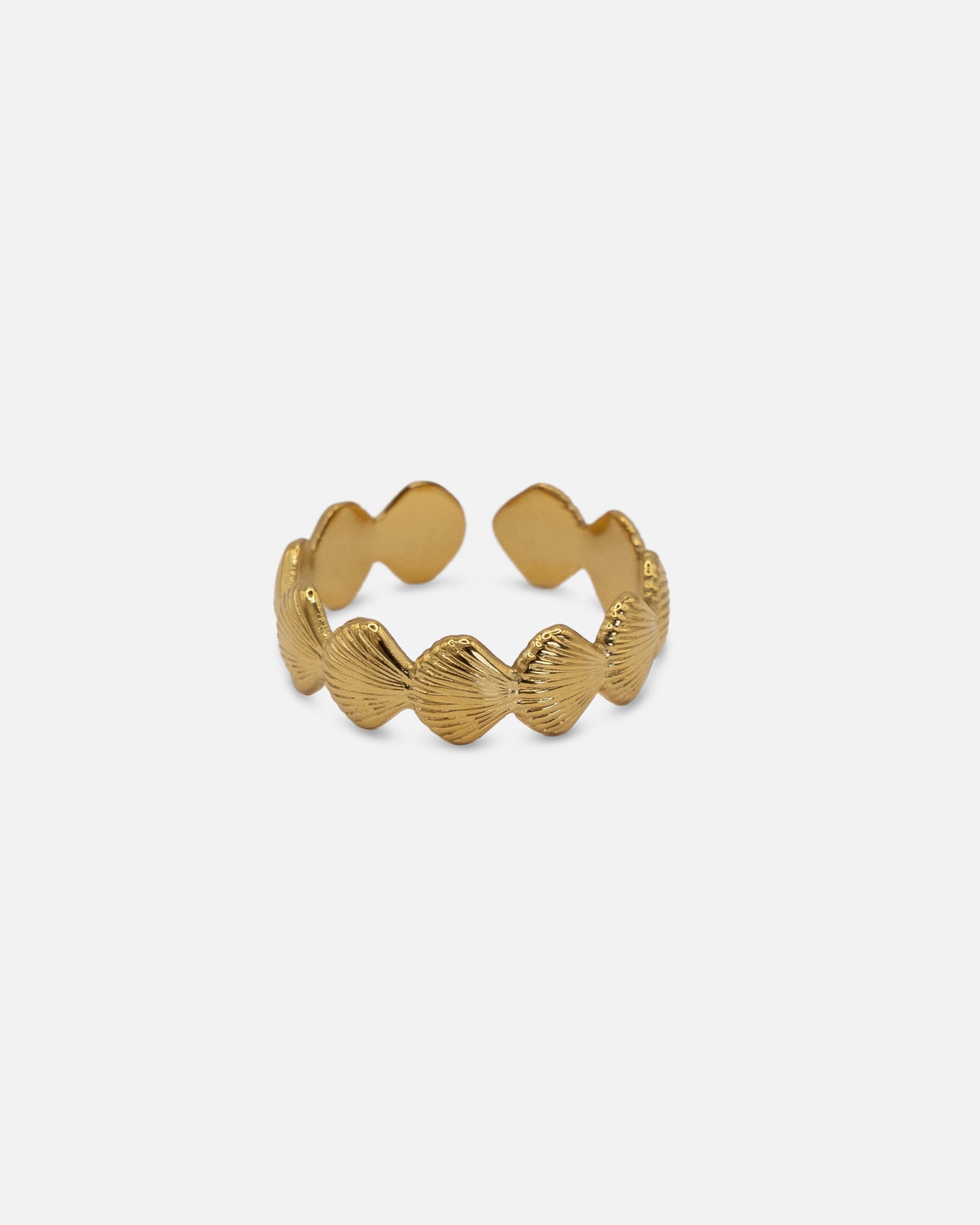 Ring Seaside mit kleinen muscheln Gold