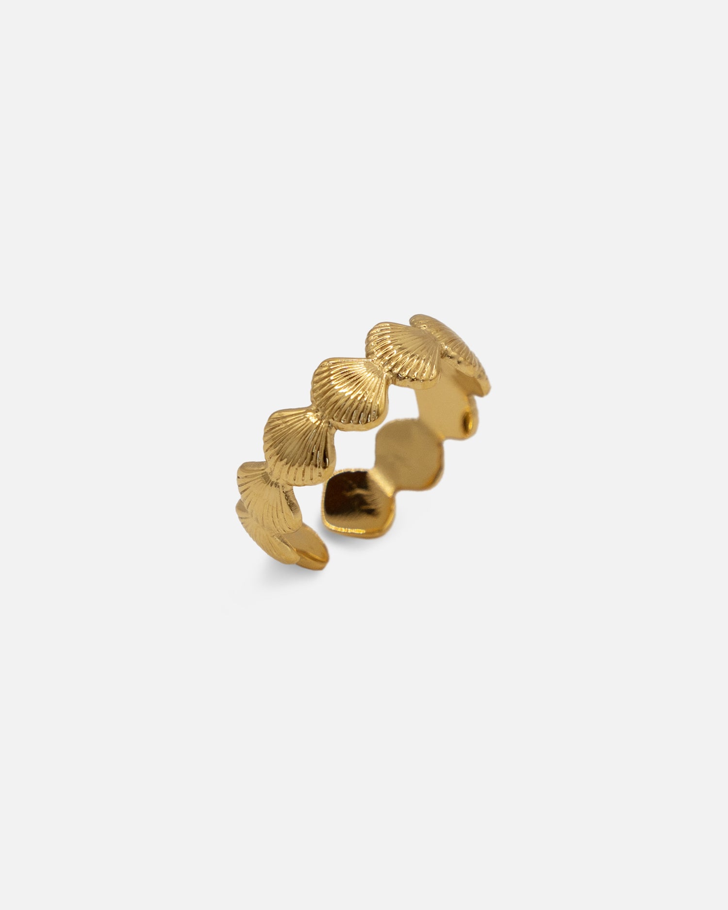 Ring Seaside mit kleinen muscheln Gold