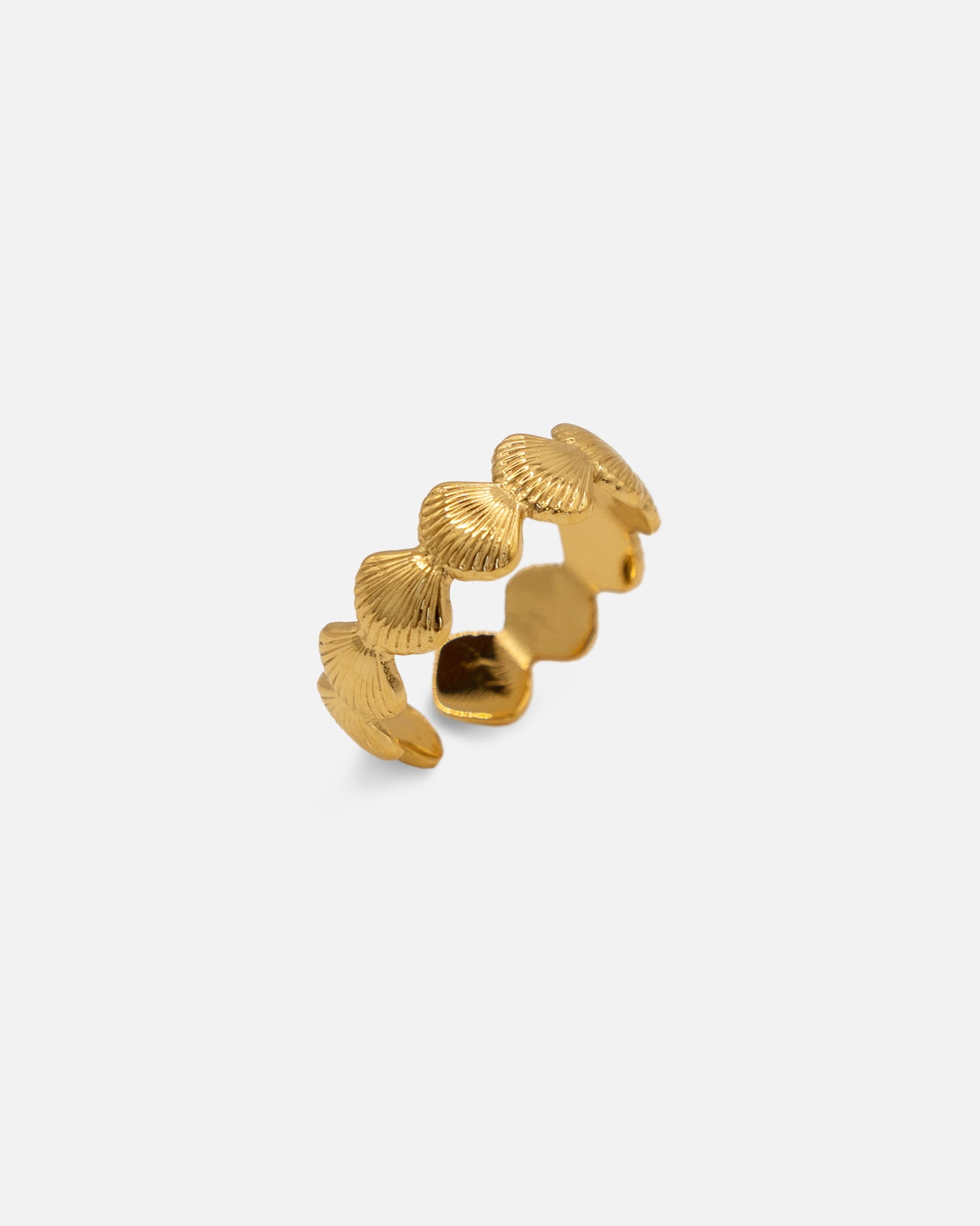 Ring Seaside mit kleinen muscheln Gold