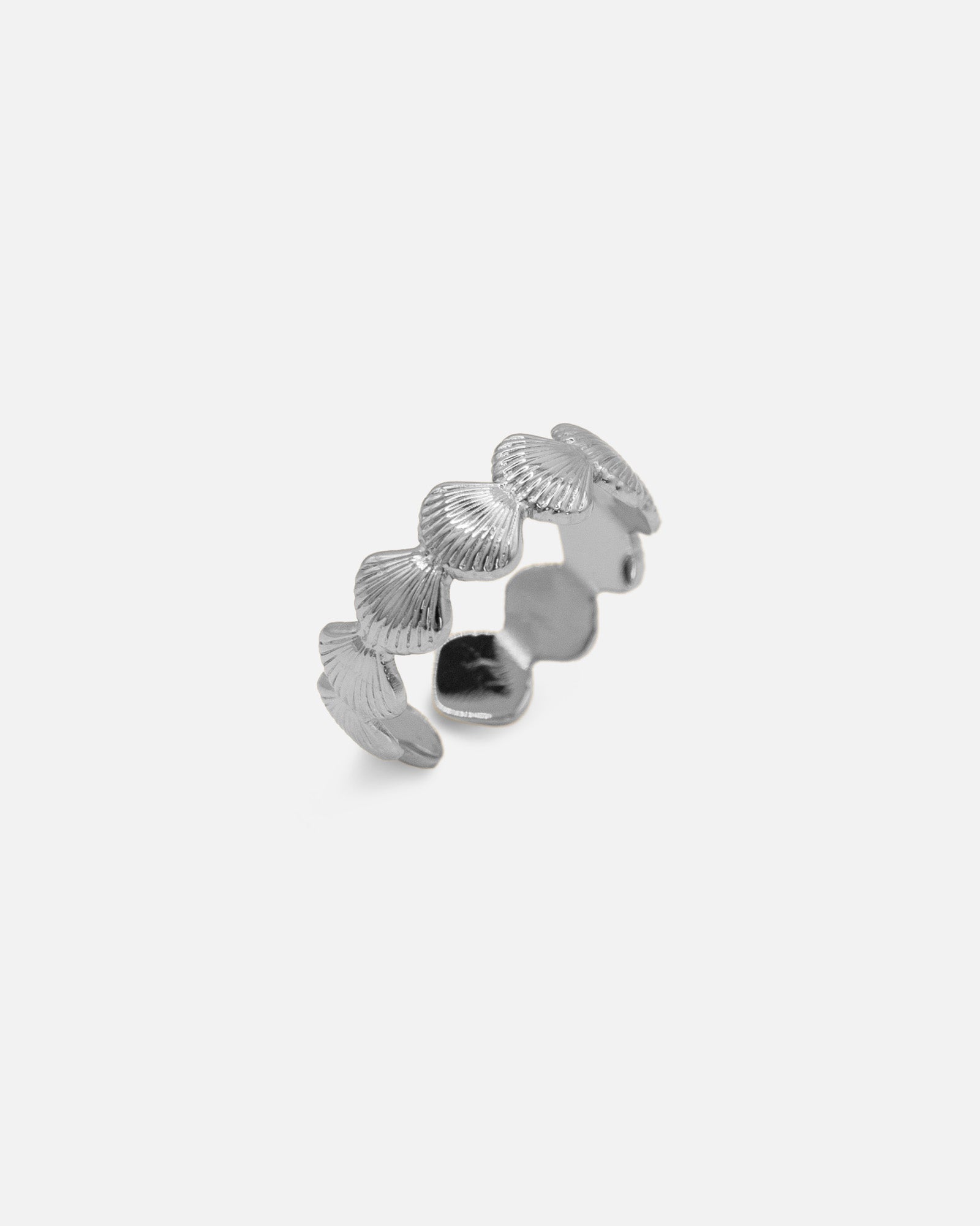 Ring Seaside mit kleinen muscheln Silber